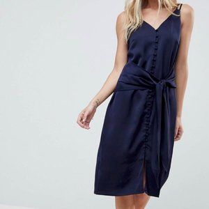 Adelyn Rae Viola Tie Slip Dress